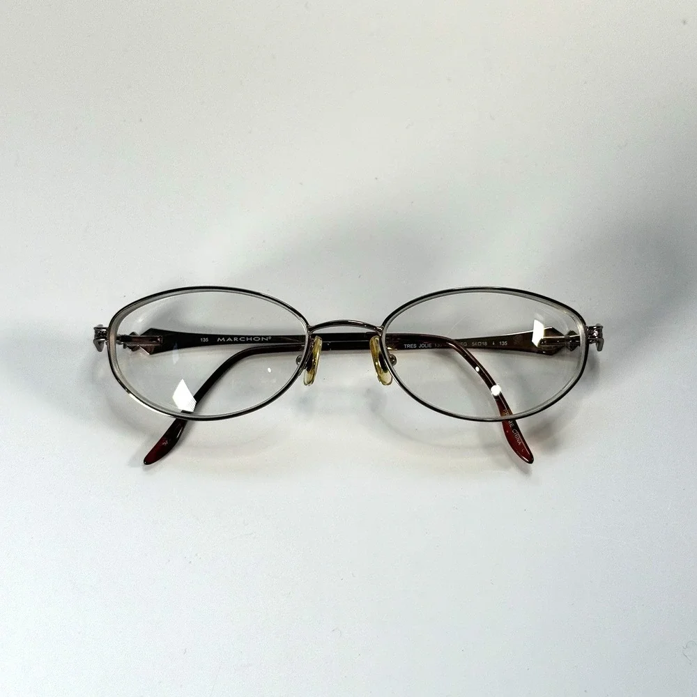 MARCHON Tres Jolie 130 Eyeglasses Frame‎ Only 54-18-135 Nutmeg Womens Full Rim